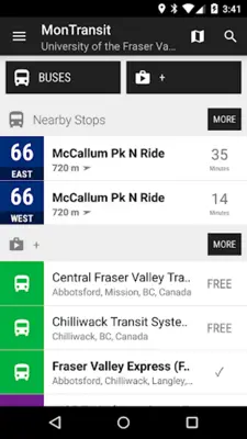 Fraser Valley Express Bus - MonTransit android App screenshot 2